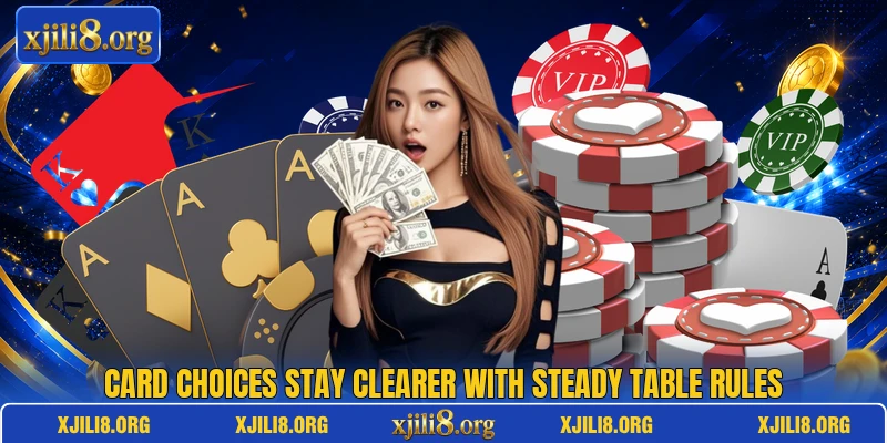 Card choices stay clearer with steady table rules Card choices stay clearer with steady table rules
