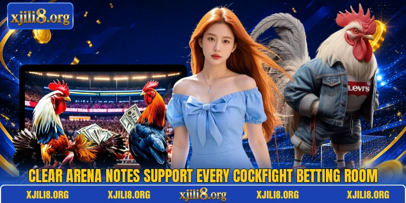 Clear arena notes support every cockfight betting room Clear arena notes support every cockfight betting room