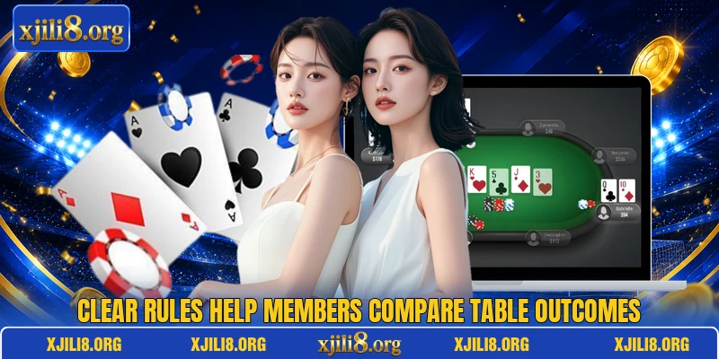 Clear rules help members compare table outcomes