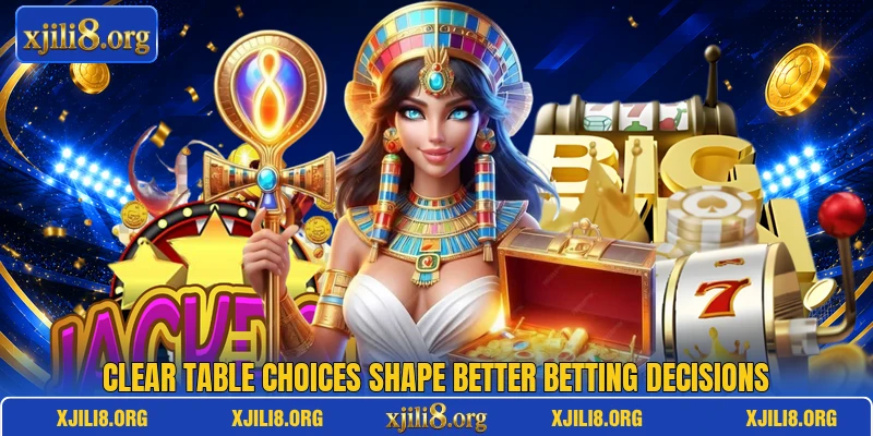 Clear table choices shape better betting decisions
