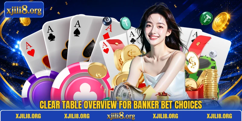 Clear table overview for Banker Bet choices Clear table overview for Banker Bet choices