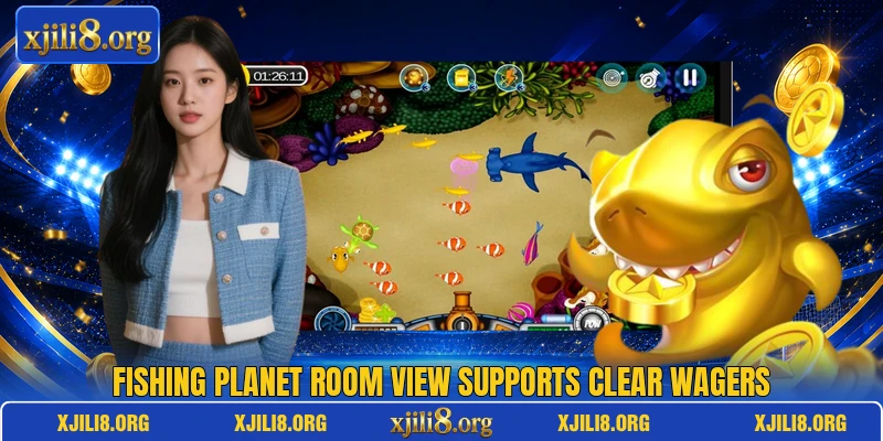 Fishing Planet room view supports clear wagers