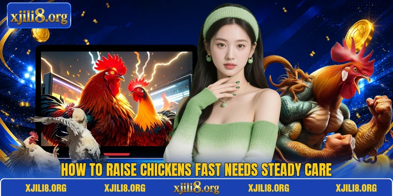 How to raise chickens fast needs steady care How to raise chickens fast needs steady care