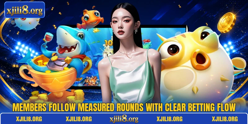 Members follow measured rounds with clear betting flow Members follow measured rounds with clear betting flow