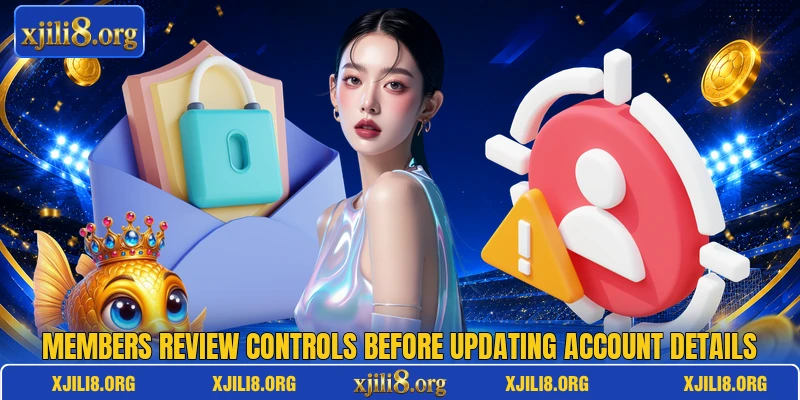 Members review controls before updating account details