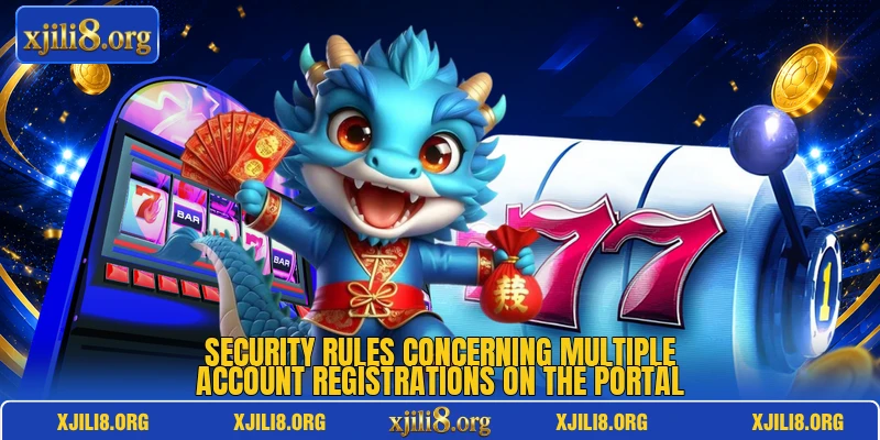 Security rules concerning multiple account registrations on the portal